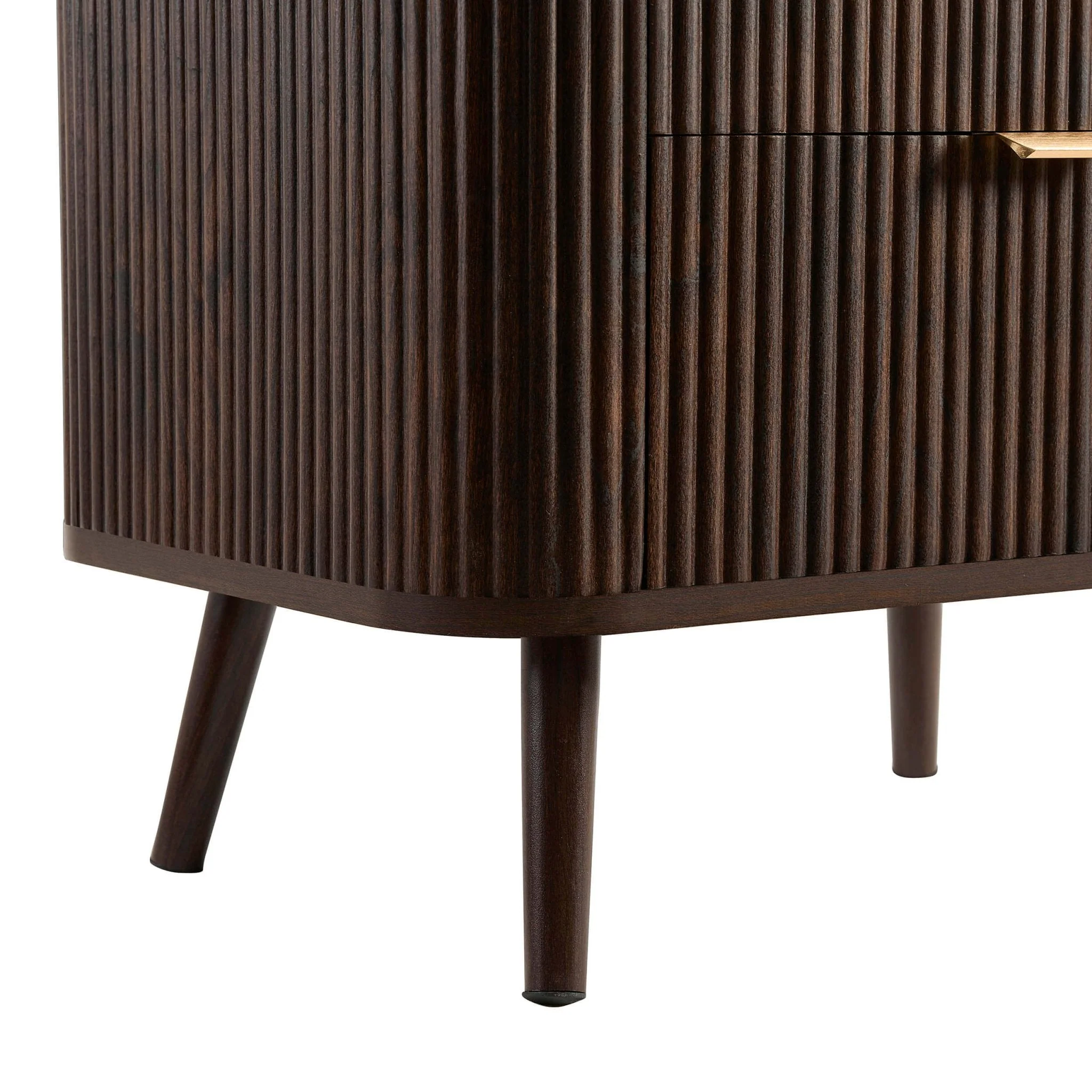 2 Drawer Bedside Table - Walnut