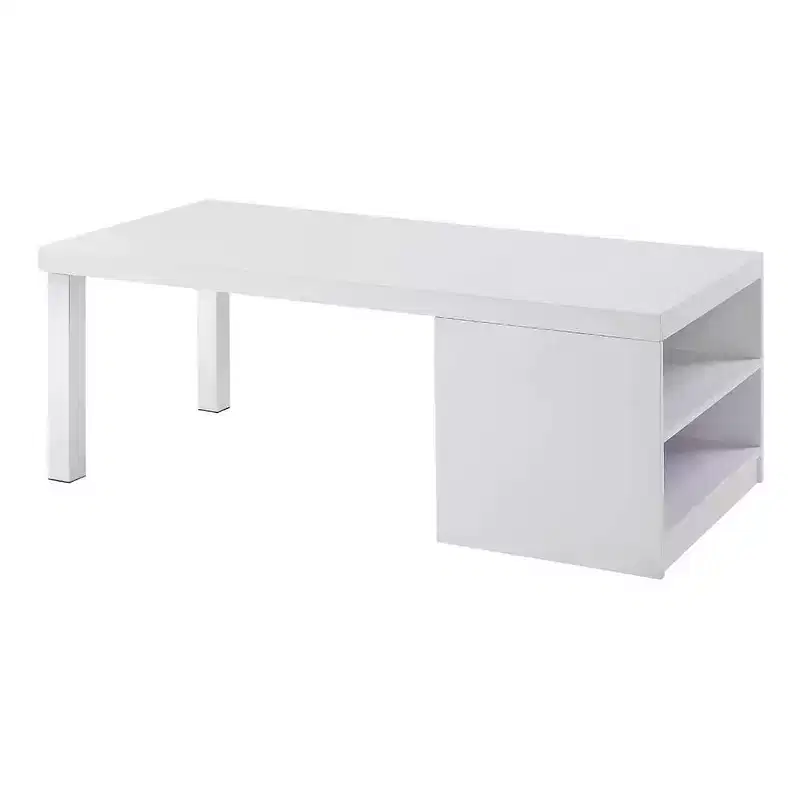 Acme Furniture Harta Coffee Table White High Gloss/Chrome