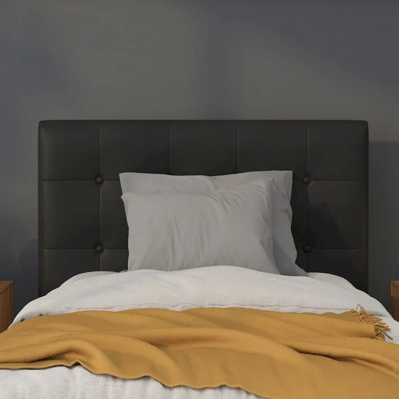 Button Tufted Upholstered Headboard