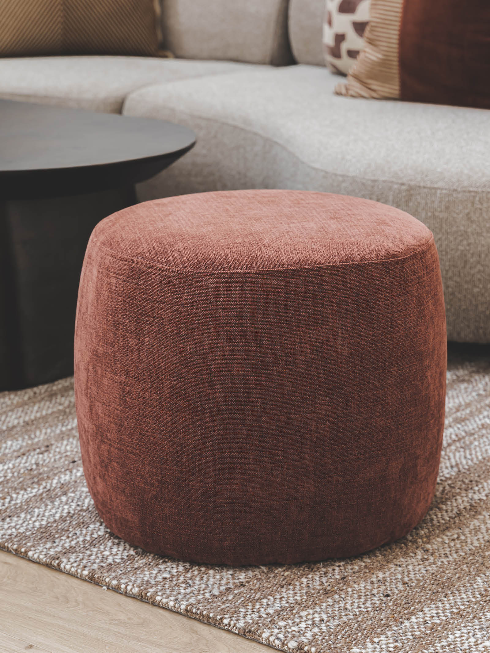 Fabric Ottoman for Living Room