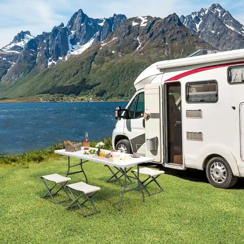 4 - Person 72 Long Folding Picnic Table