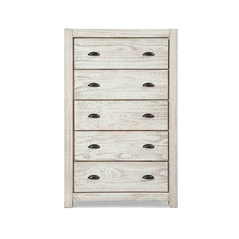 Grain Wood Furniture Montauk 5-drawer Solid Wood Chest