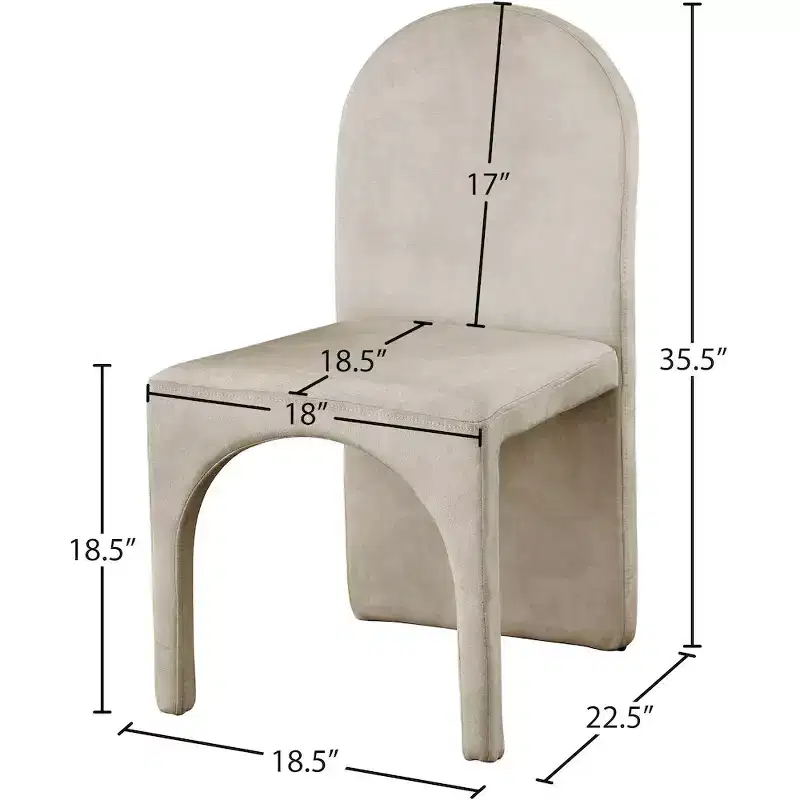 Velvet Dining Side Chair, Set of 2 – Available in 5 Colors
