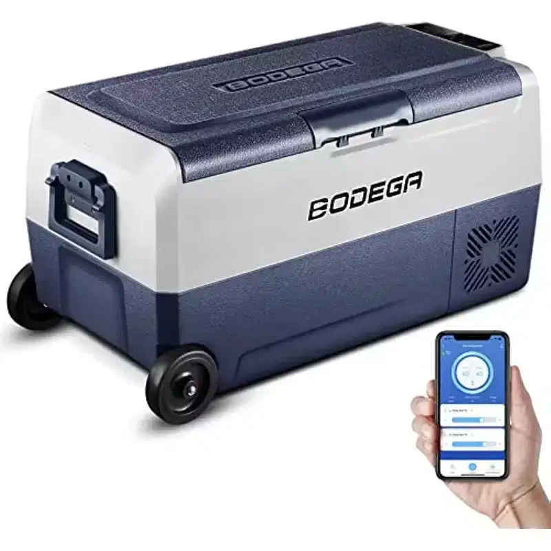 12 Volt Car Refrigerator, Portable Freezer with Dual Zone WIFI APP Control, 12/24V DC and 100-240V AC
