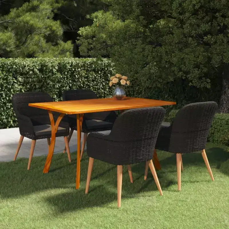 vidaXL Patio Lounge Set Sectional Sofa with Cushions Solid Wood Pine