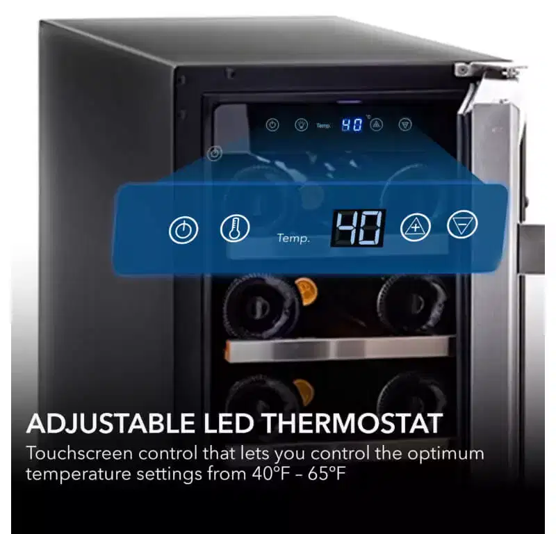 Whynter BWR-18SD 12 18 Bottle Compressor Built-In Wine Refrigerator