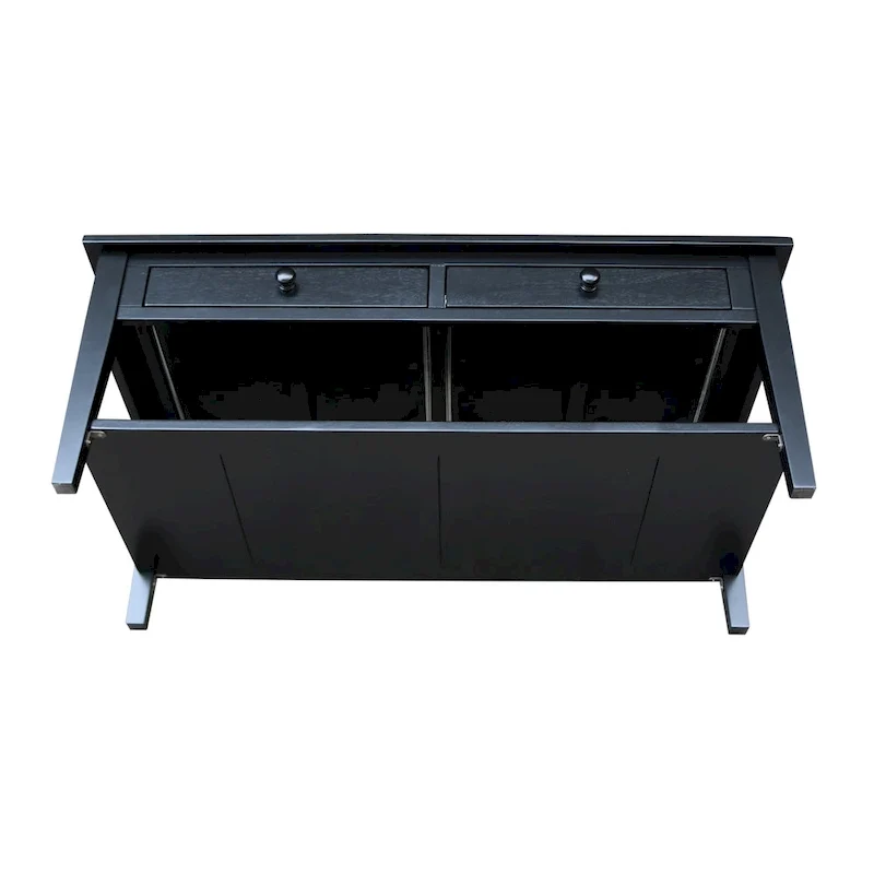 Spencer Solid Parawood Coffee Table - 48 in. W x 24 in. D x 19 in. H