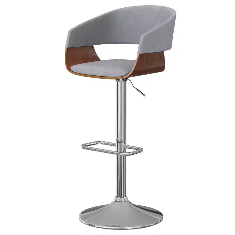 Calinda Adjustable Swivel Barstool Stone Gray - WyndenHall