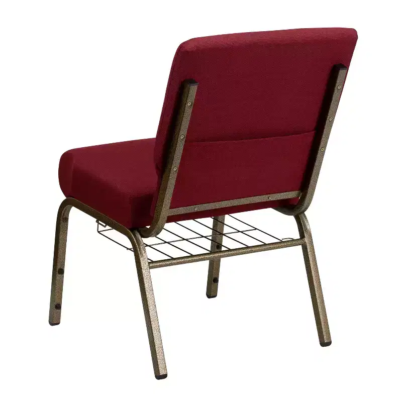 Flash Furniture HERCULES Series 21''W Church Chair with Book Rack