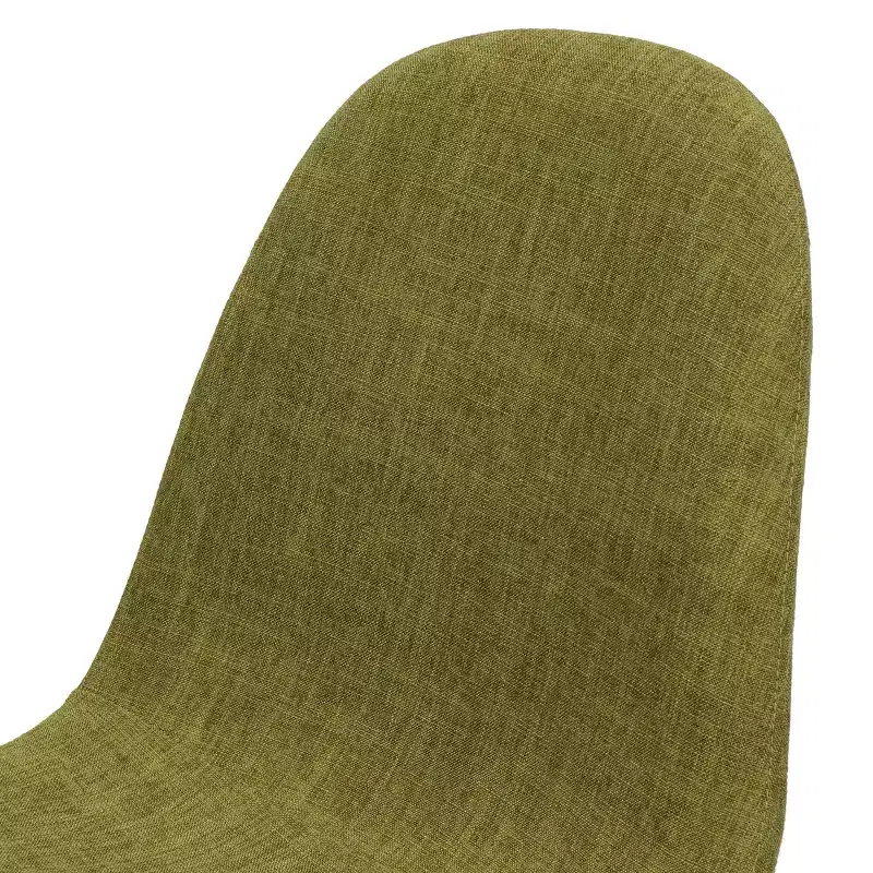 GDFStudio Amnesty Mid Century Upholstered Iron Frame Dining Chairs (Set of 2)