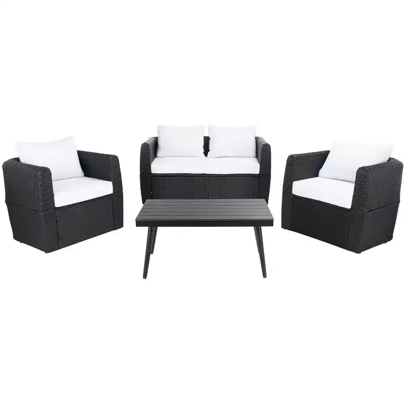 Tarien 4 Piece Living Set - Indoor/Outdoor - PAT7524 - Safavieh