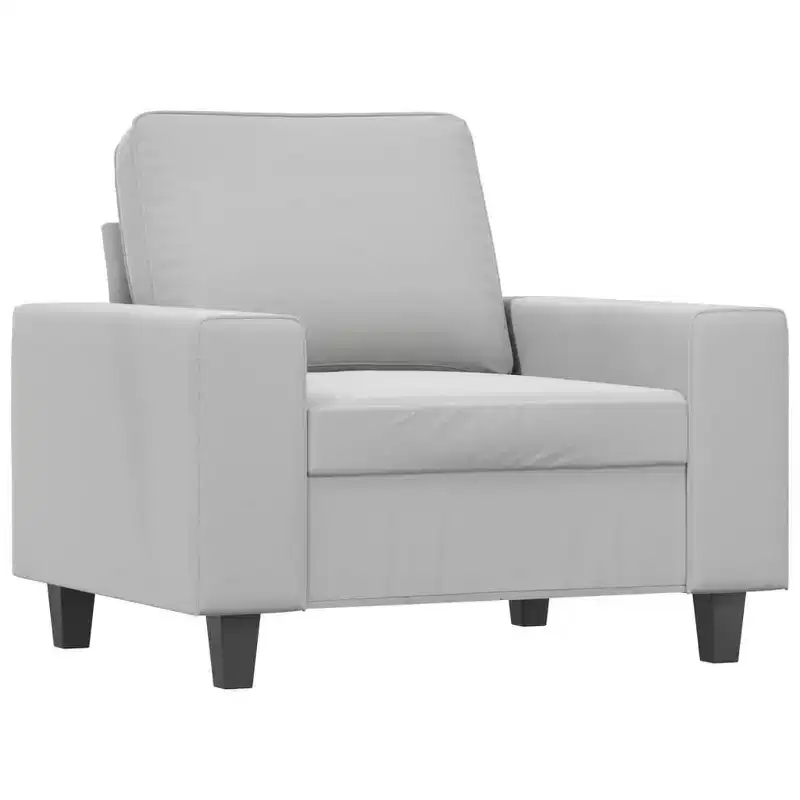 2-Seater Microfiber Sofa - Dark Gray - Durable Upholstery, Adjustable Comfort - Modern Design for Living Room, Lounge, or Office.