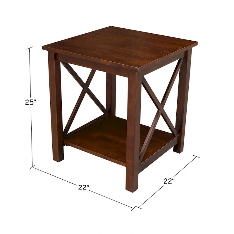 International Concepts Wood Hampton End Table