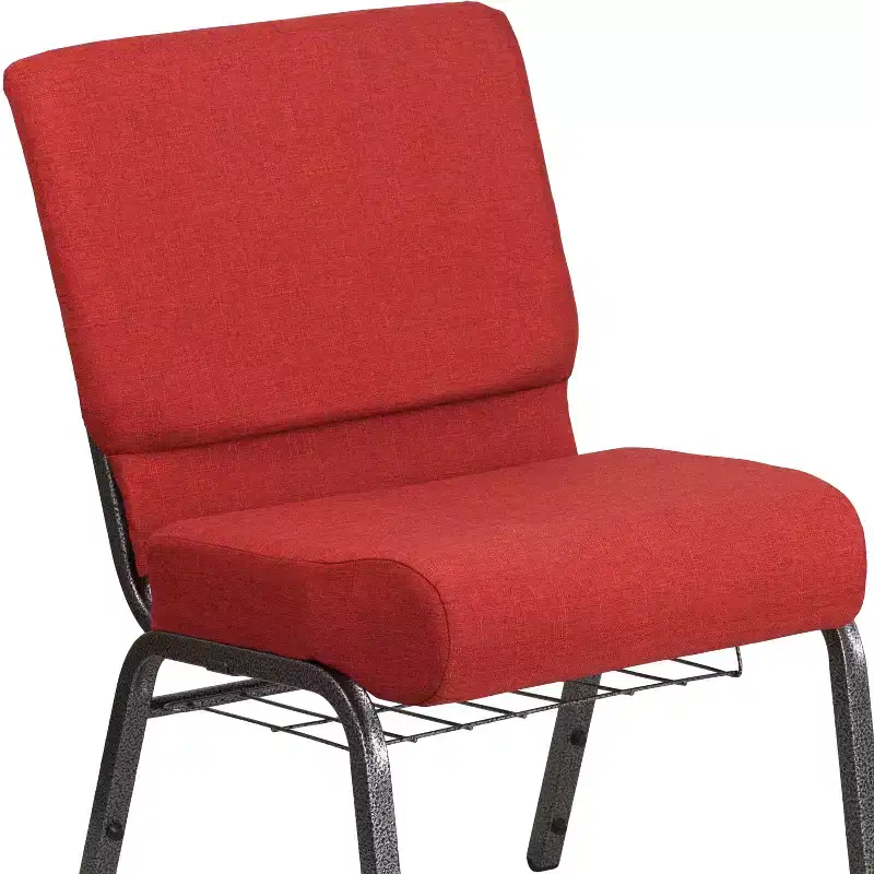 Flash Furniture HERCULES Series 21''W Church Chair with Book Rack