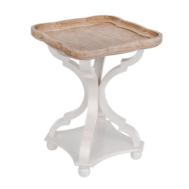 Rustic Farmhouse Tray Top End Table
