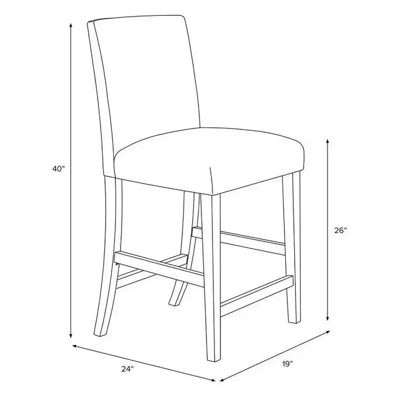 Skyline Furniture Hendrix Patterned Counter Height Barstool