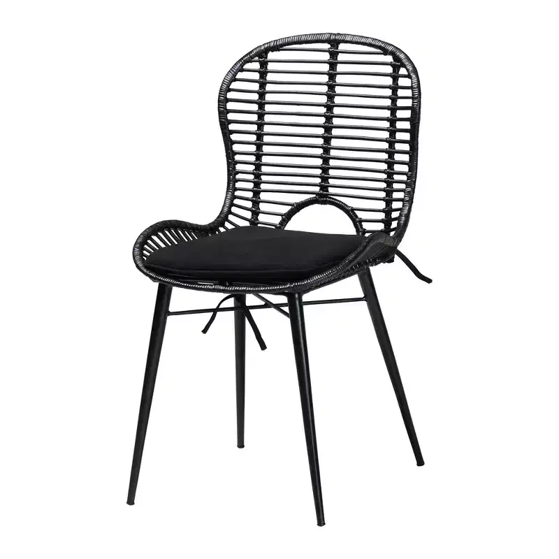 Baxton Studio Brenna Modern Bohemian Wood 5-Piece Dining Set