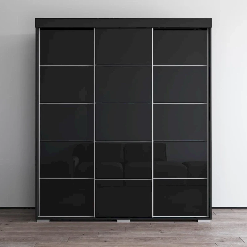 Copper Grove Parasol 71-inch Modern Glossy Armoire