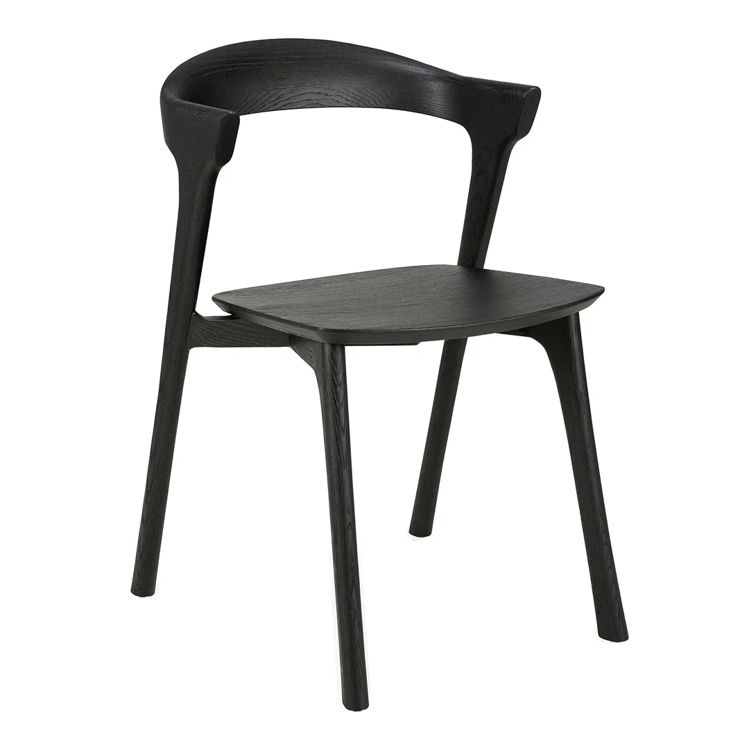 Scandinavian Solid Oak Dining Chair with Light Look & Optional Cushion for Dining Room