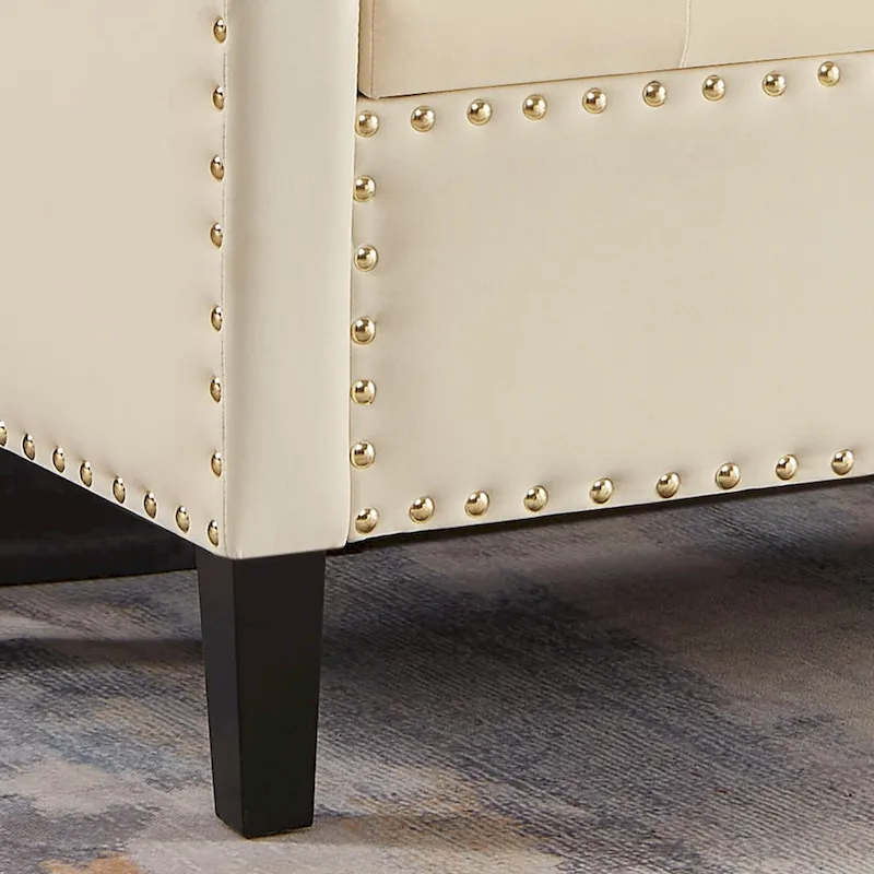 Entryway Living Room Soft Padded Seat with Armrest,Bed Bench