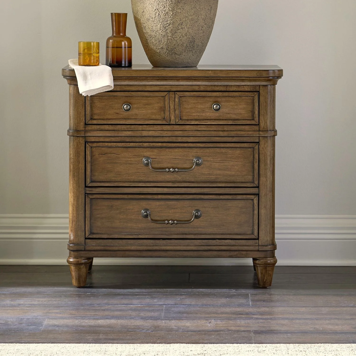 Nightstand With Charging Station - Sienna — Traditional Living offers classic design elements with a sense of comfort
