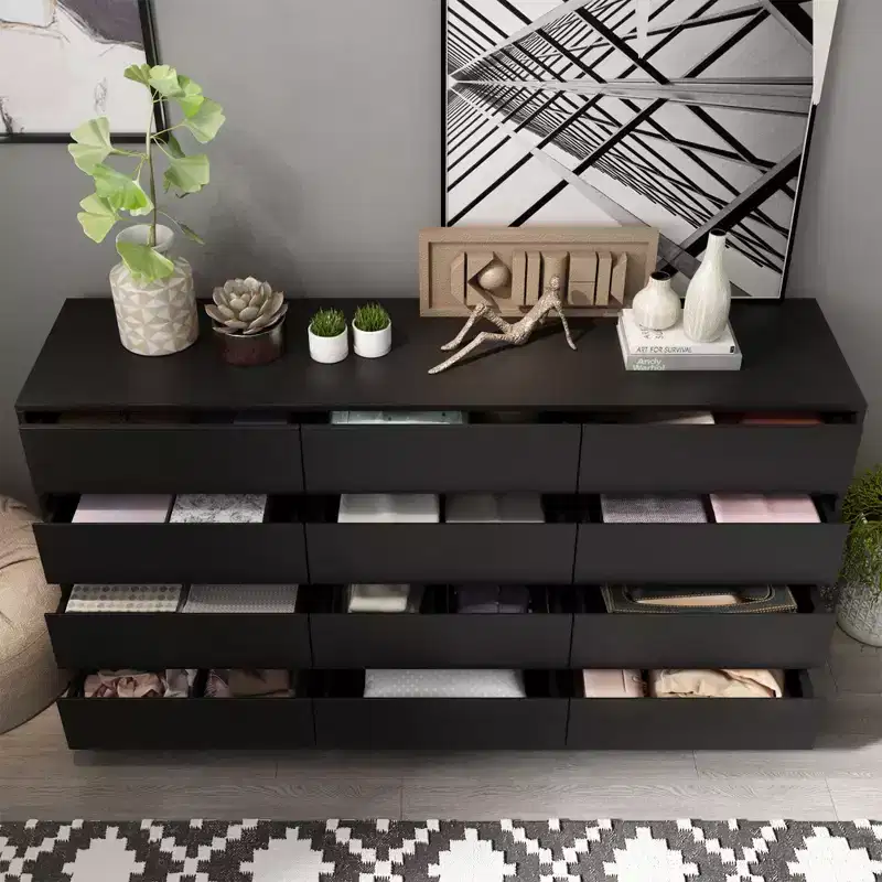 Famapy Modern 12-Drawers Dresser Sleek Chest of Drawers