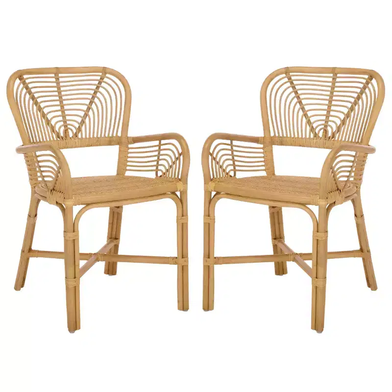Rimma Rattan Arm Chair - ACH6701 - Natural - Safavieh