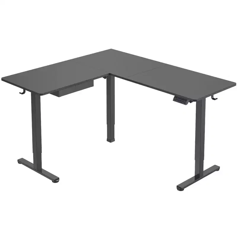 Large Electric Height Adjustable Corner Standing Desk - 28.3