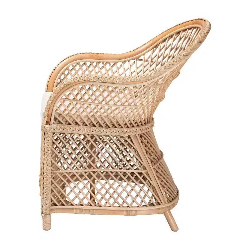 Braided Rattan Arm Chair Natural