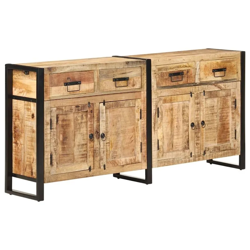 Sideboard 67.7x13.8x31.5 Solid Mango Wood