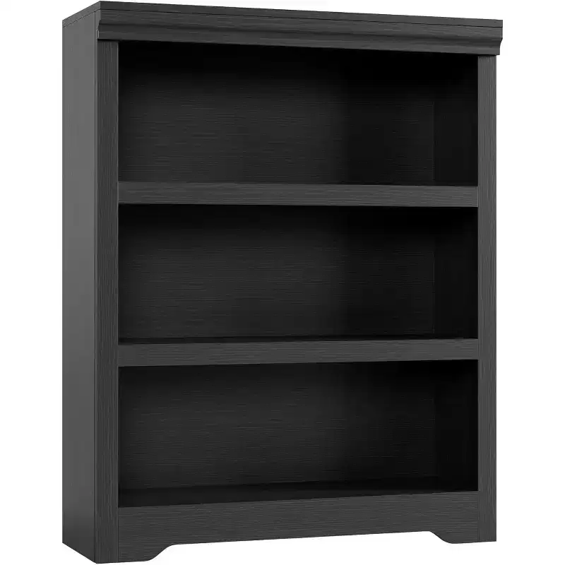 GustoWave Open Bookshelf With Adjustable Shelves, 23.6-In Wide Farmhouse Storage
