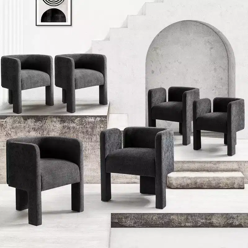 Elias Dining Chair with Three-legged Design Set of 6 ART OF LIVING DESIGNS