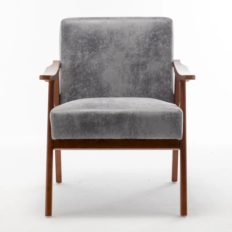 Solid Wood Frame Accent Chair