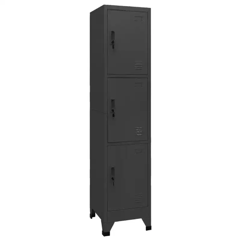 Locker Cabinet Anthracite Steel Standard Locks Locker Cabinet