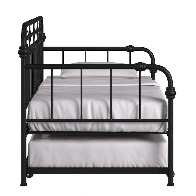 Darren Antique Dark Bronze Metal Daybed with Trundle by iNSPIRE Q Classic
