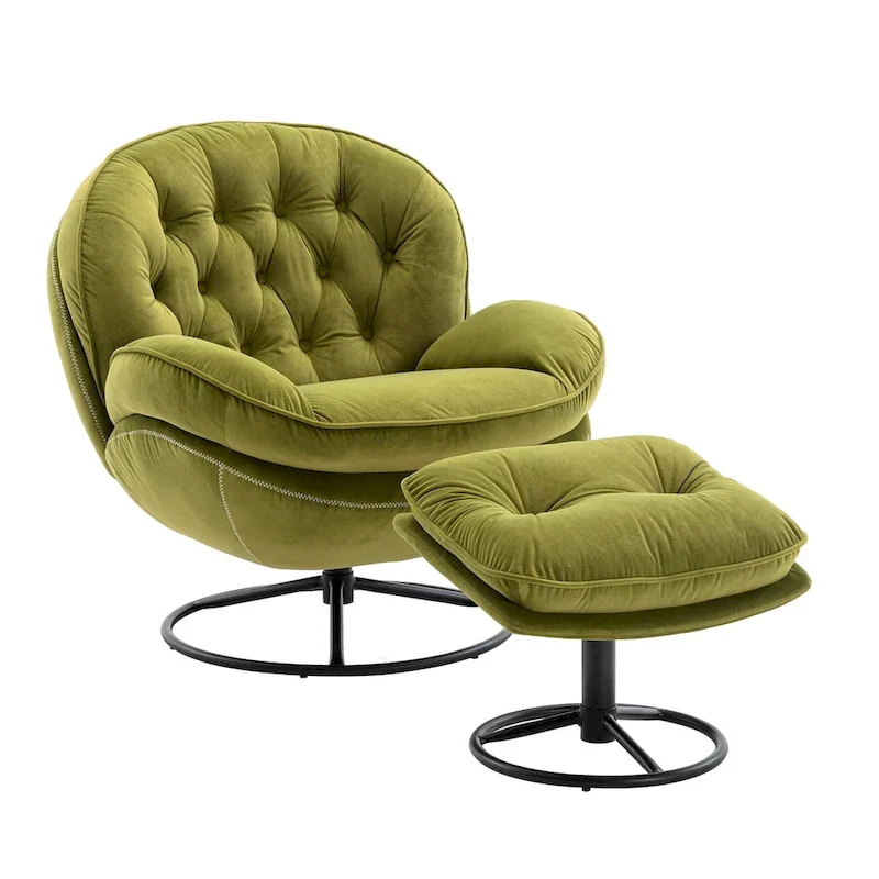 Accent chair TV Chair Living room Chair with Ottoman