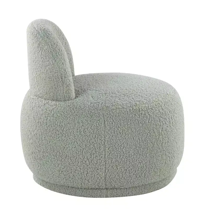 LumiSource Kimi Faux Shearling Accent Chair Green