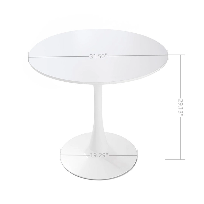 5 Pieces Dining Set, Round Dining Table with 4 Chairs