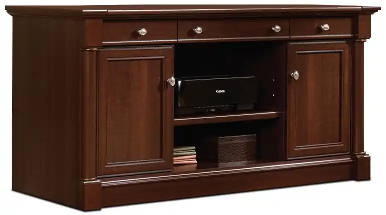 62.05 Office Desk with Storage - Select Cherry