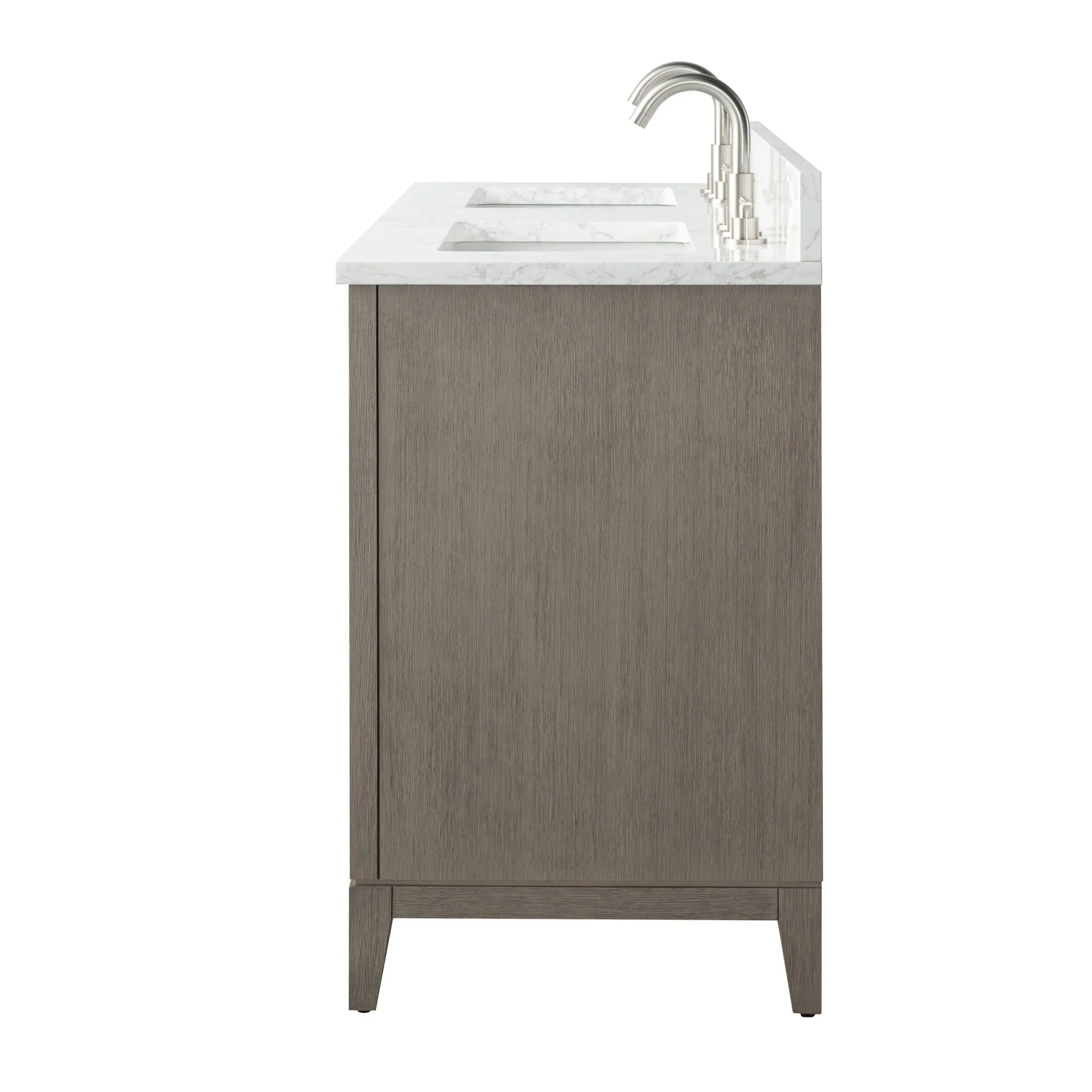Vanity Art Bathroom Vanity with Ceramic Sink and Engineered Marble Top