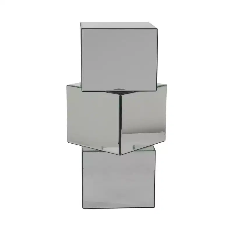 Olivia & May Glam Pedestal Table Clear
