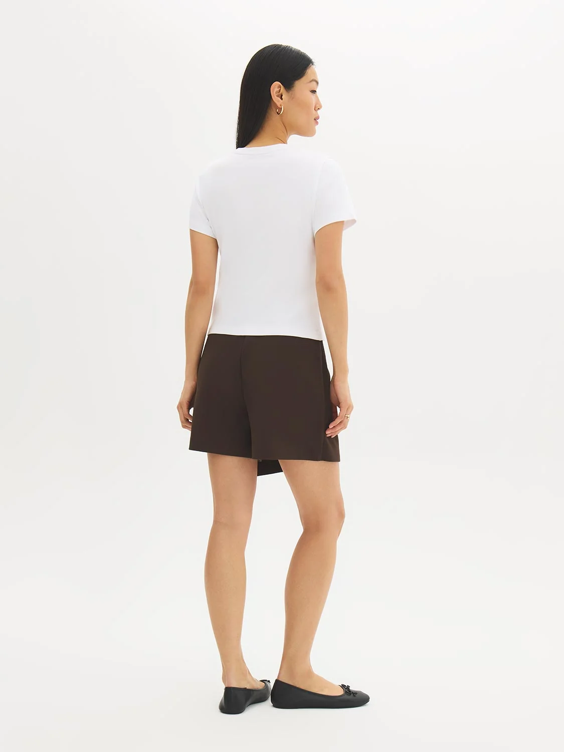 Cotton-Blend Ribbed Tee