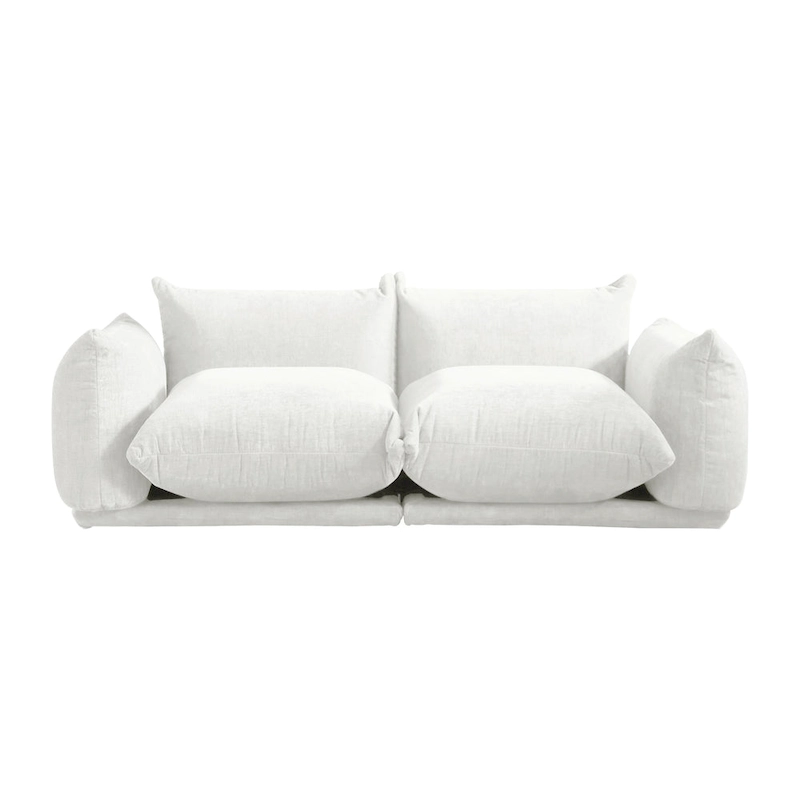 Modular Upholstered Sectional Sofas Chenille Fabric Lounge Counches