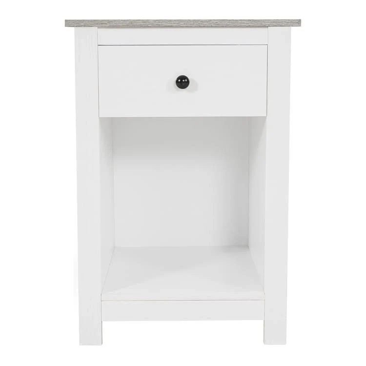End Table with Drawer and Lower Shelf