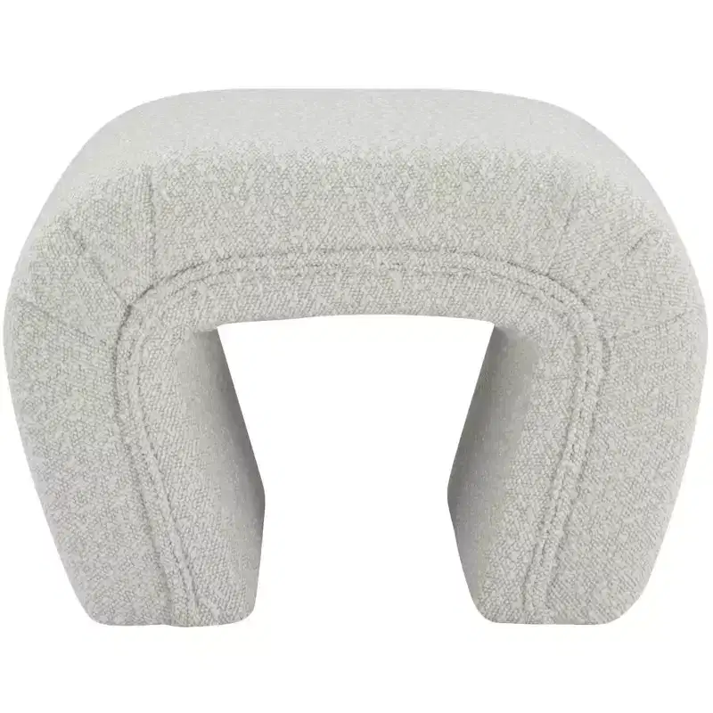 Meridian Furniture,Odelia Boucle Fabric Bench