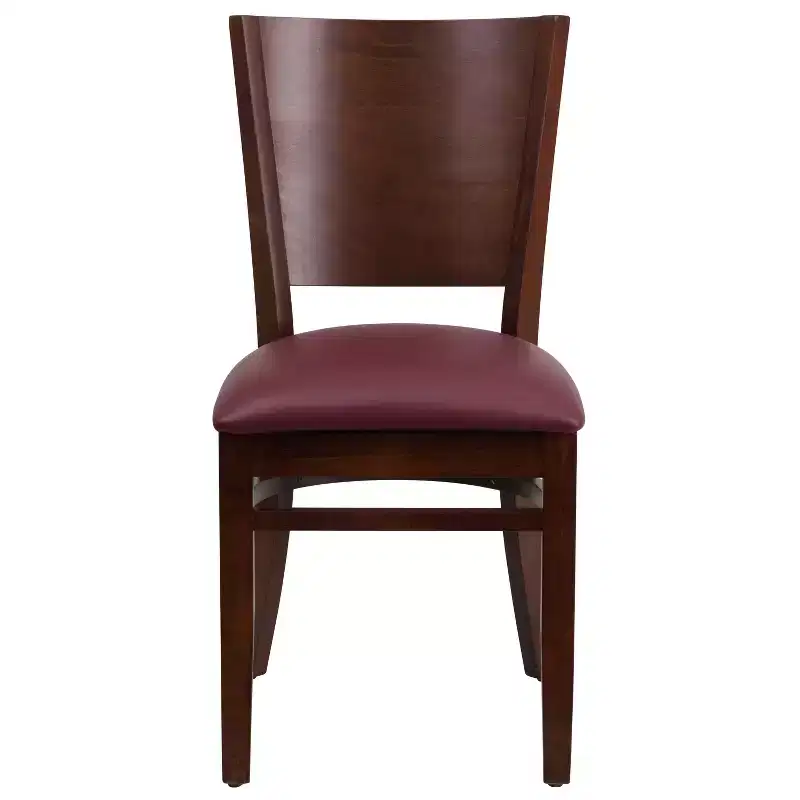 Emma and Oliver Solid Back Wooden Restaurant Dining Chair