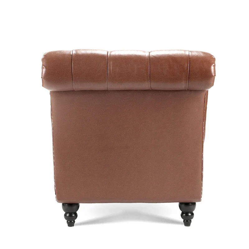 Tufted Armless Chaise Lounge - 62.8 x 27.17 x 32.87