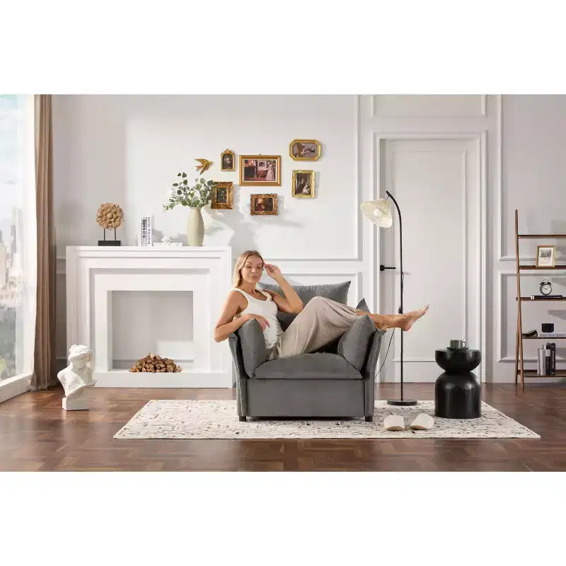 Chenille Oversized Chair: Modern, Stylish, and Comfy