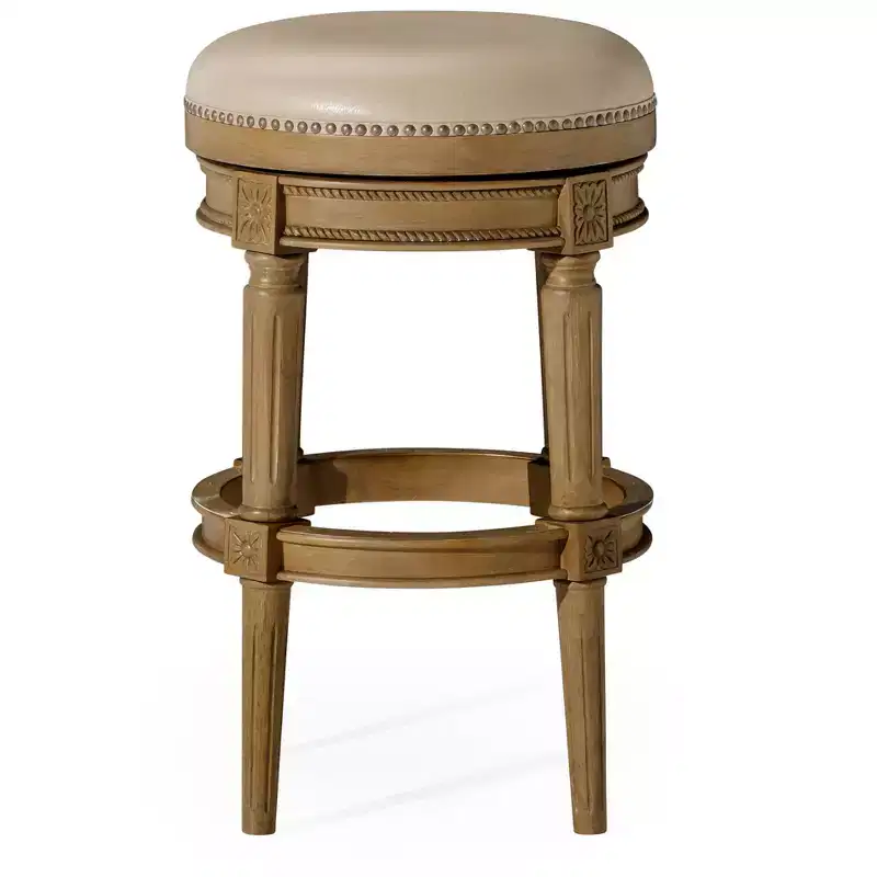 Maven Lane 31 Pullman Backless Swivel Bar Stools with Faux Leather