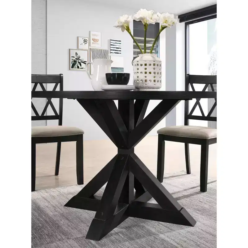 Windvale Cross-Buck Base Dining Table